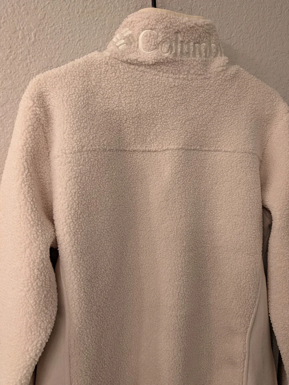 Columbia Faux Sherpa Fleece Full Zip Jacket Size XL